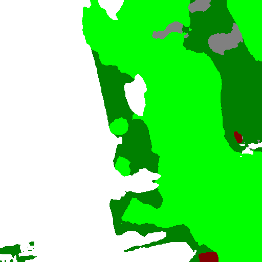 ChangeMamba predicted semantic map for timestamp 1.