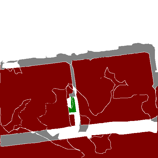 Ground-truth semantic map for timestamp 2 in example 02736.