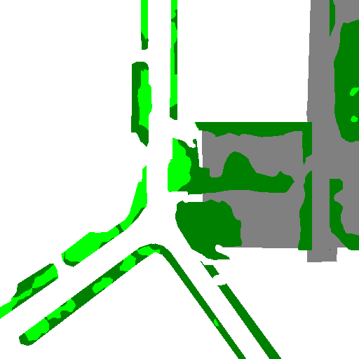 Ground-truth semantic map for timestamp 1 in example 12808.