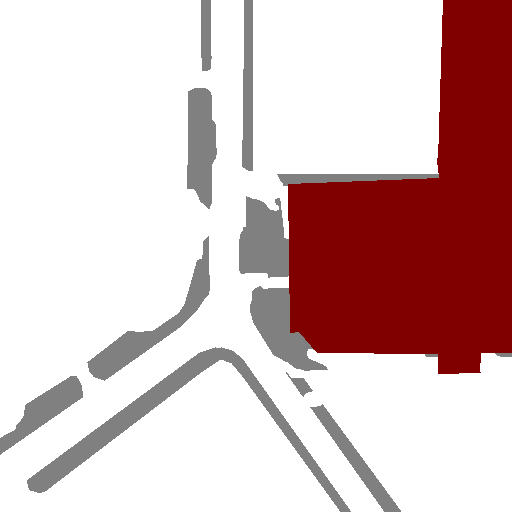 Ground-truth semantic map for timestamp 2 in example 12808.