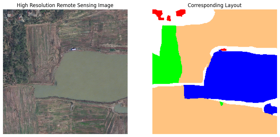 Generated synthetic result for a rural prompt with water and forest ratio constraints.