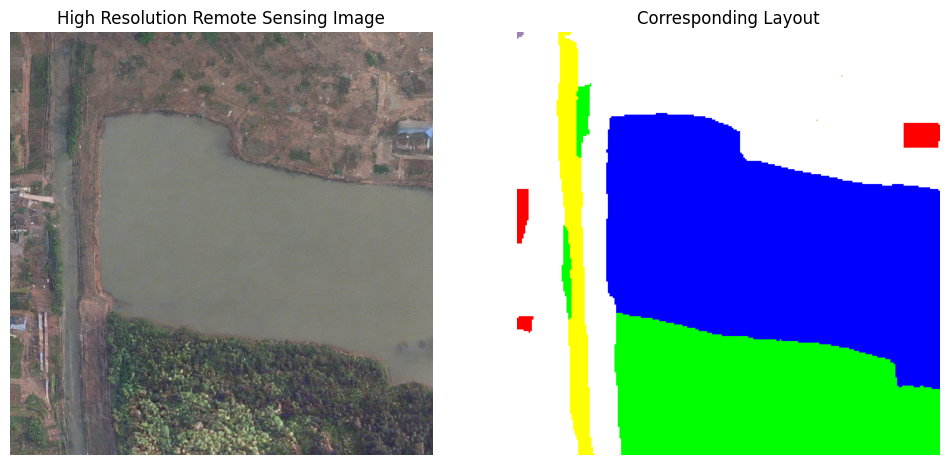 Generated synthetic result for a rural prompt with a road ratio constraint.